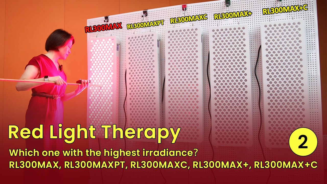 Red light therapy   Which one with the highest irradiance？